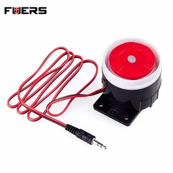 

High Decibel Wired Siren Indoor Horn For Home Office Security Alarm System GSM with 3.5mm Plug Connector