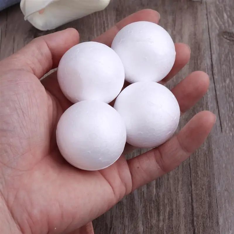 10 шт. 8 см Твердые пенопластовые шарики DIY рождественские шары украшения