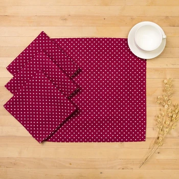

Set of napkins Doyana 40x40cm 4pcs, Red peas, 100% PE, matting 200 g / m2