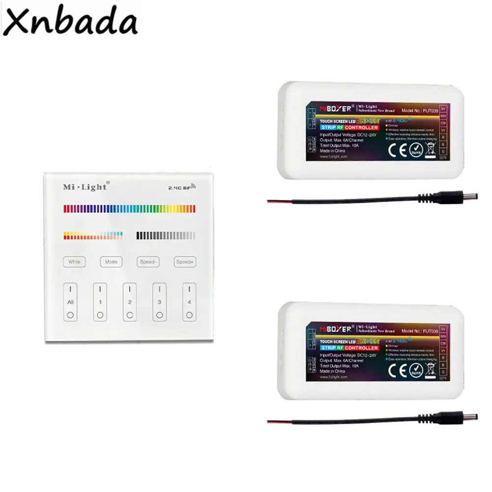 Mi светильник B4 RGB+ CCT сенсорная панель дистанционного управления 2,4G FUT039 RGB/RGBW/RGBWW светодиодный контроллер для светодиодной ленты светильник DC12-24V