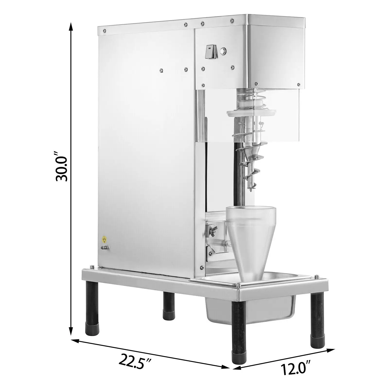 VEVOR Frozen Yogurt Blending Machine Fridge to Make Milkshake Ice Cream Mixing Stainless Steel Commercial Granizing Equipment 6