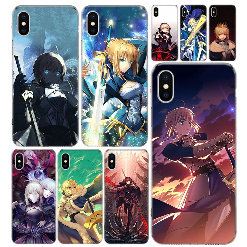 Чехол для телефона Fate Zero Stay Night Saber чехол Iphone 12 Mini Pro 11 7 8 6 6S Plus + X XS MAX XR 5 5S SE модный