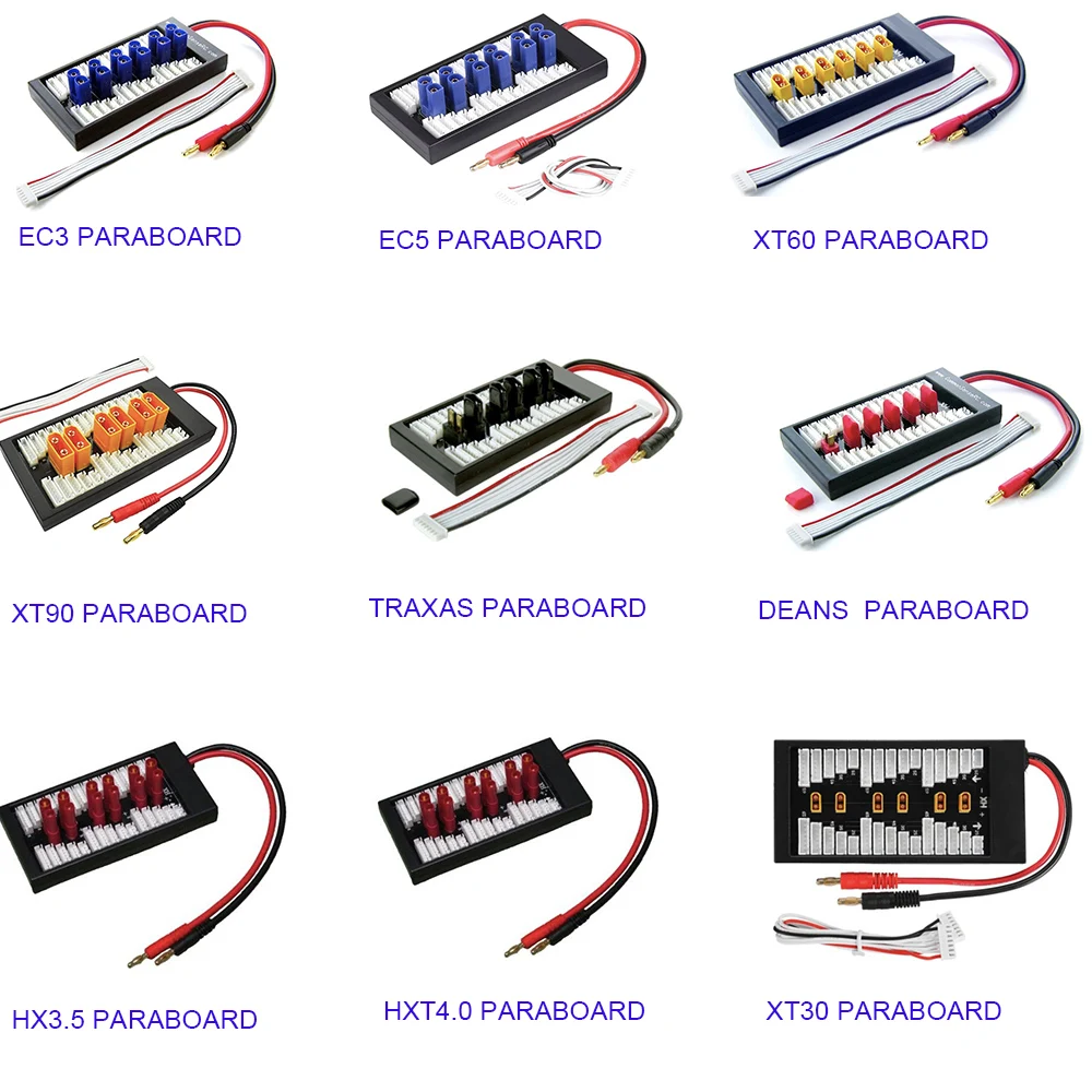Зарядная плата XT60 XT90 EC5 Deans HXT параллельная балансировочная зарядная 2 6S зарядное