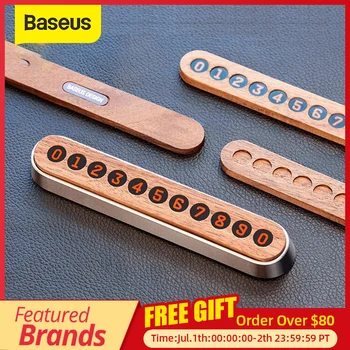 

Baseus Car Phone Number Holder Auto Temporary Parking Card Telephone Number Park Stop Car Styling Accessories