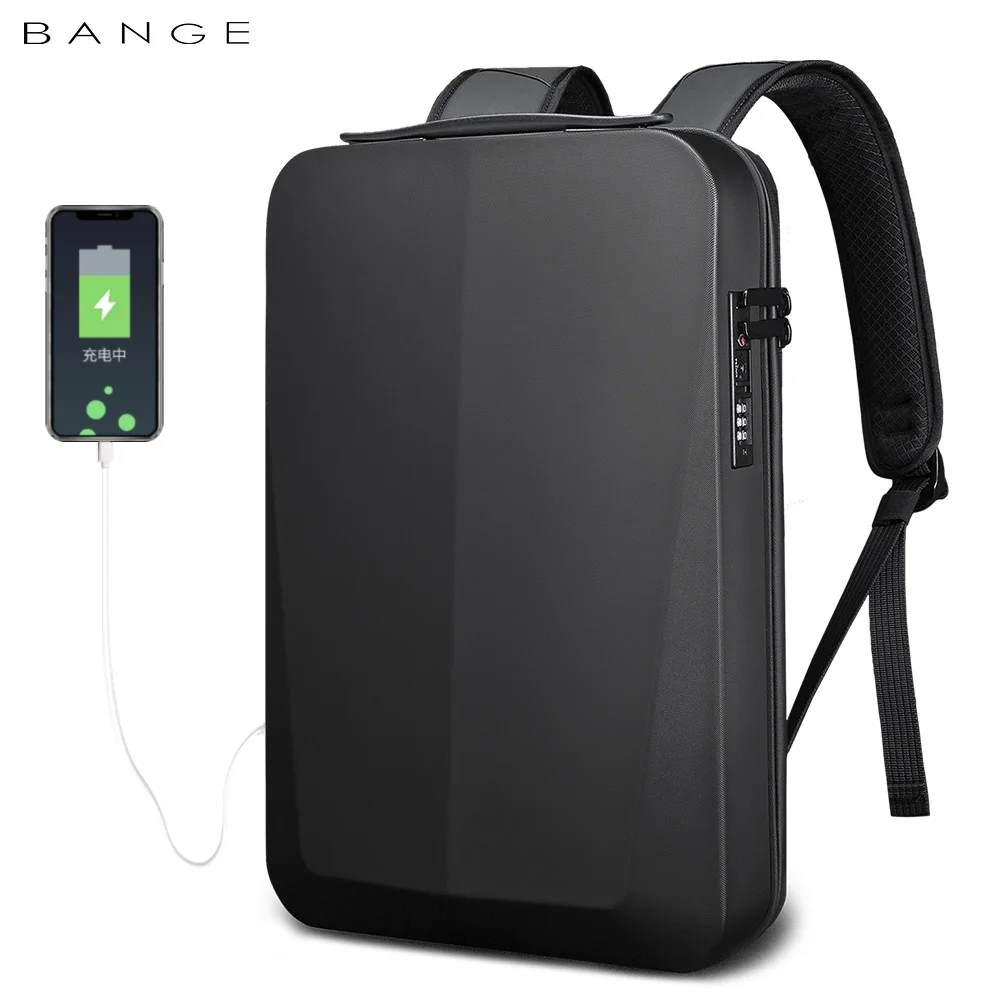 

BANGE New Business Backpack Men's Usb Anti-Theft Computer Bag Big Capacity 15.6 Inch Laptop Bagpack Men Elegant Waterproof