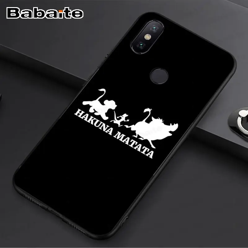 Keep clam hakuna matata The Lion King Новинка чехол для телефона Fundas чехол для redmi 7 5plus 5A 6pro 4 note5A note6pro note7 чехол - Цвет: A4