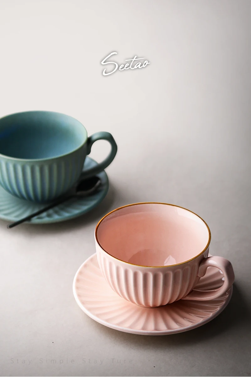 Керамическая кофейная чашка блюдце творческая личность фарфоровая кофейная чашка чайная чашка набор Filizanki Do Kawy чайные чашки и блюдце набор HH50BD