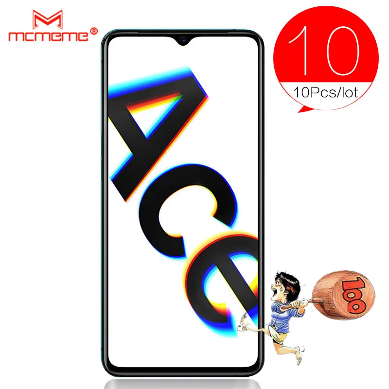 10PCS For OPPO RENO ACE Glass Tempered Screen Protector Full Cover Film For Realme x2 Pro X2PRO Tempered Protective Glass