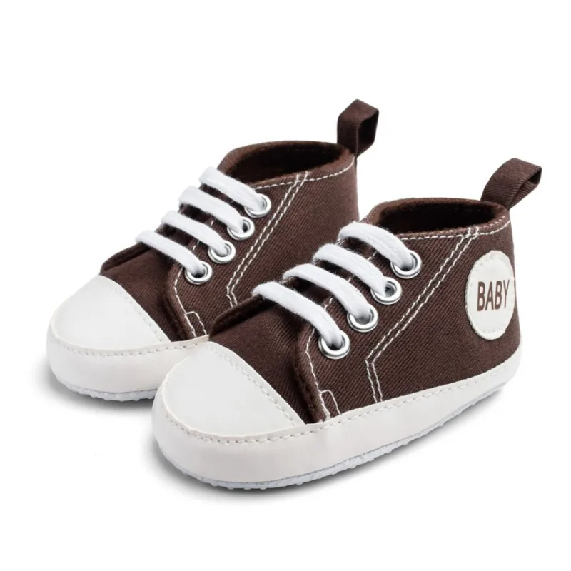 Детская обувь для мальчиков и девочек; кроссовки; Sapatos Baby Infantil; детская обувь с мягкой подошвой для первых шагов - Цвет: Коричневый