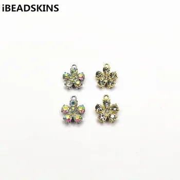

New arrival! 16x14mm Rhinestone Flower-shape charm/Connectors for Necklace,Earrings parts,Accessories,hand Made Jewelry DIY