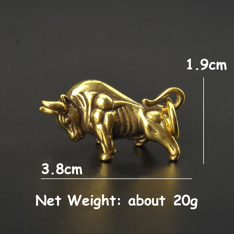 Pure-Copper-Vintage-Brass-Wall-Street-Bull-Keychain-Pendants-Lucky-Wealth-Bullfighting-Car-Keyring-Hanging-Ornament