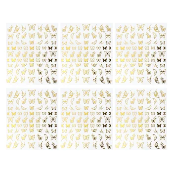 

8pcs Delicate Nail Sticker Stylish DIY Manicures Decoration Beautiful Nail Art Accessories Supplies for Women Female Lady (Color