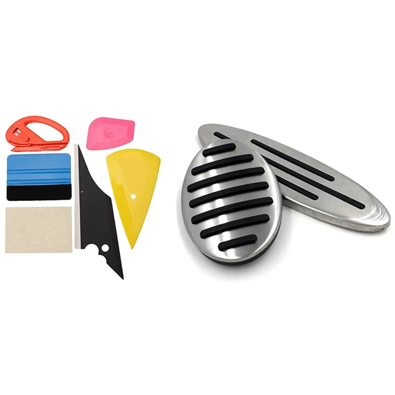 6Pcs Vinyl Wrap Film Sticker Wrapping Tool & 1Set Car Gas Fuel Brake Pedal Cover Inner For Mini Cooper F54 F55 F56 F57 | Автомобили и