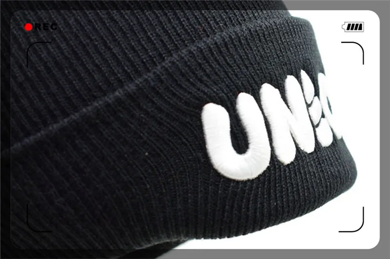 Black Unicorn Beanie Hat