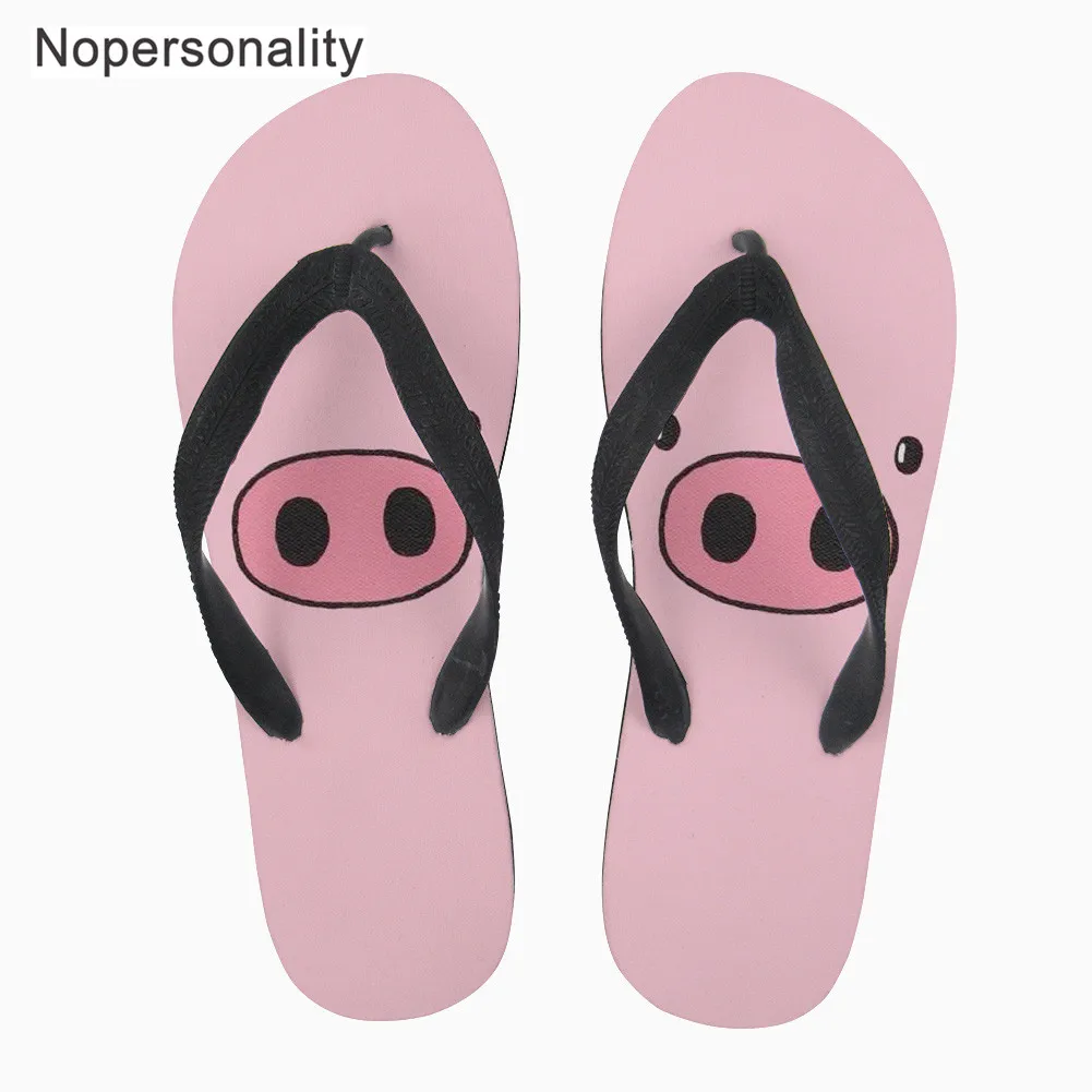 pink brand flip flops