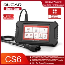 

MUCAR CS6 OB2 Scanner ABS/SRS System Lifetime Free Update Car Diagnostic Tools Oil/TPMS Reset Obd2 Wifi Code Reader PK Thinkdiag