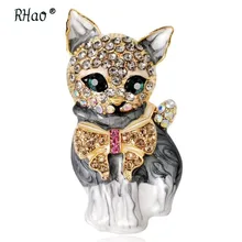 Масляная капля эмалированная кошка брошь корейский стиль модное пальто кардиган корсаж брошь сплав зеленые глаза кошка брошь