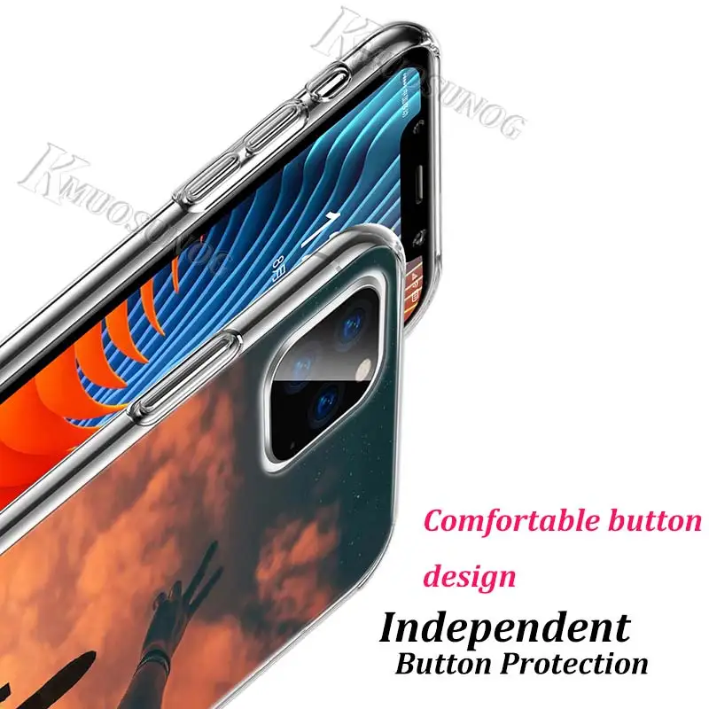 Прозрачный чехол из ТПУ для iPhone 11 11Pro XS MAX XR X 8 7 6S 6 Plus|Бамперы| |