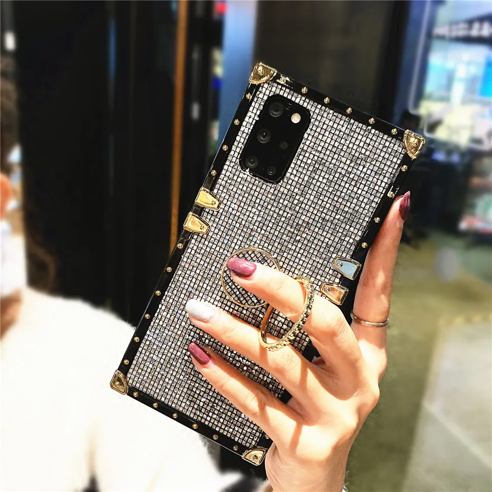 Musubo Luxury Phone Case For Samsung Galaxy S20 FE Note 10 Plus Note 20 Ultra A72 a52 A51 a32 A71 a70 Glitter Shine Cover Coque samsung silicone