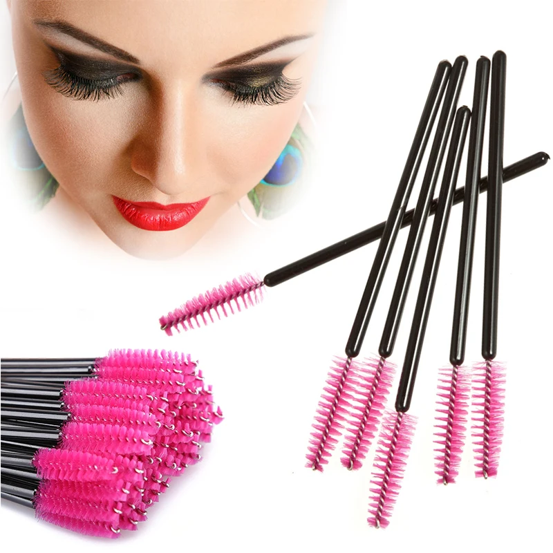 

50 Pcs/set Disposable Eyelash & Eyebrow Brushes Mascara Wands Applicator Maquiagem Cilio Eye lashes Makeup Brushes Tools