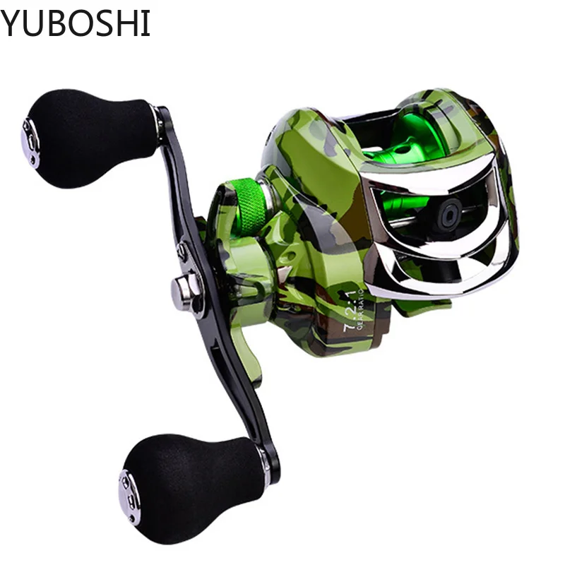 

YUBOSHI New 7.2:1 Gear Ratio High Speed Baitcasting Reel 18+1BB Super Long Casting Fishing 10kg MAX Drag Short Shaft Spool