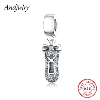 

925 Sterling Silver Fit Pandora Charms Bracelet Charms DIY Ballet Shoes Beads Necklace Dangle Berloque DIY Jewelry Charms