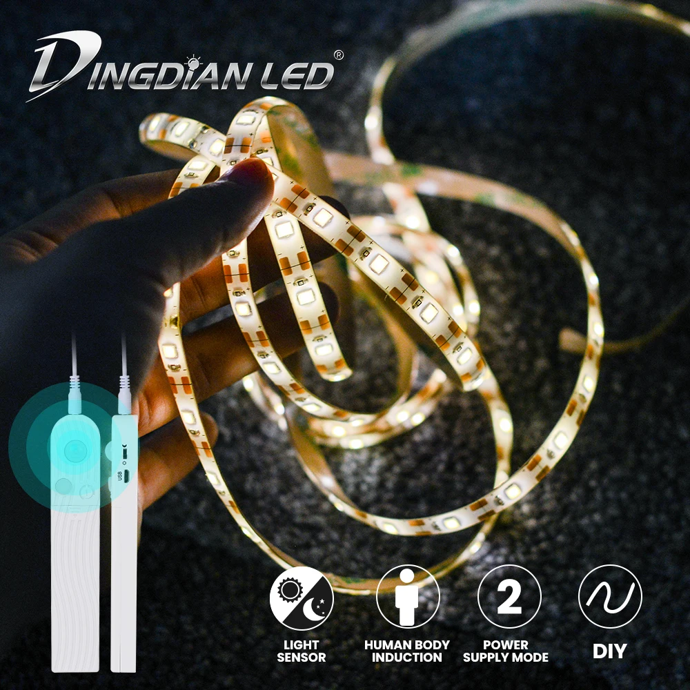 

2M Waterproof Holiday Light String PIR Motion Sensor LED string Light Warm White 4*AAA battery/USB Powered LED Fairy Light NEW