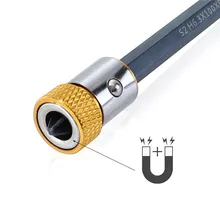 Универсальное съемное Намагничивающее кольцо магнитная сталь для 6,35 мм отвертка Биты Herramientas Рождество Хэллоуин инструменты#0918