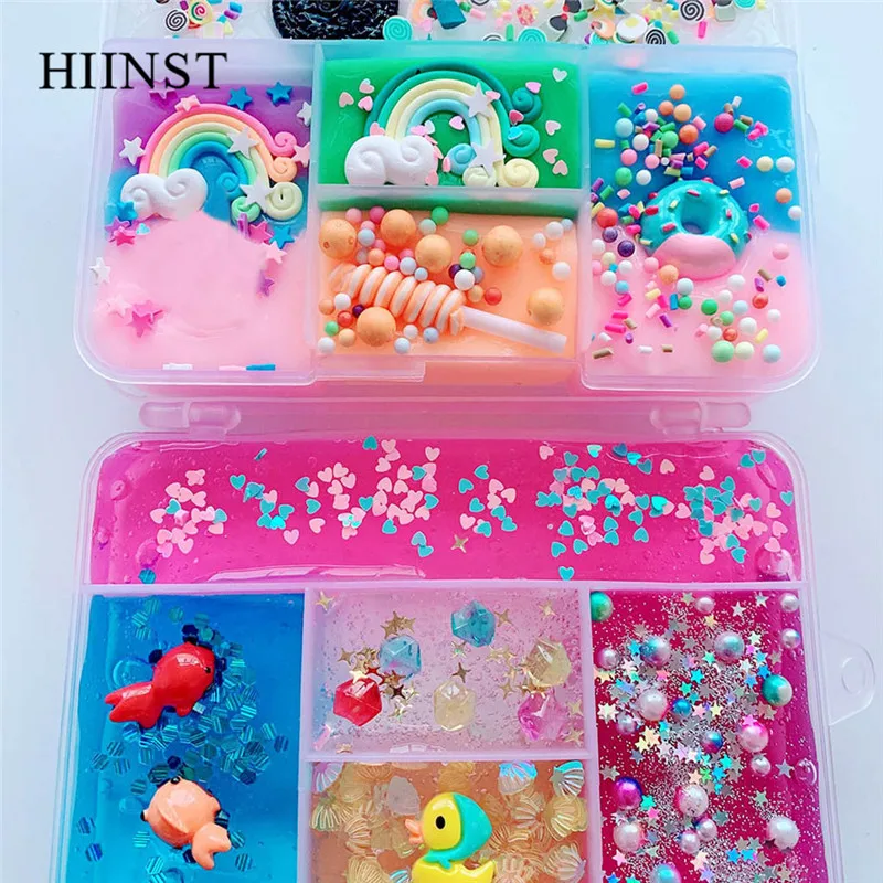 HIINST, рождественские веселые игрушки, слизи, грязь, мультфильм, смешивание, еда, облако, 300 мл, цветные детские игрушки для снятия стресса, игрушки для взрослых, снятие стресса
