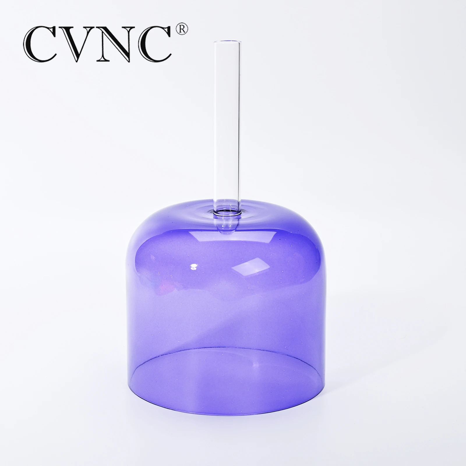 CVNC 6 дюймов «Поющая чаша» B полые ручки прозрачные цветные кристаллы Поющая чаша