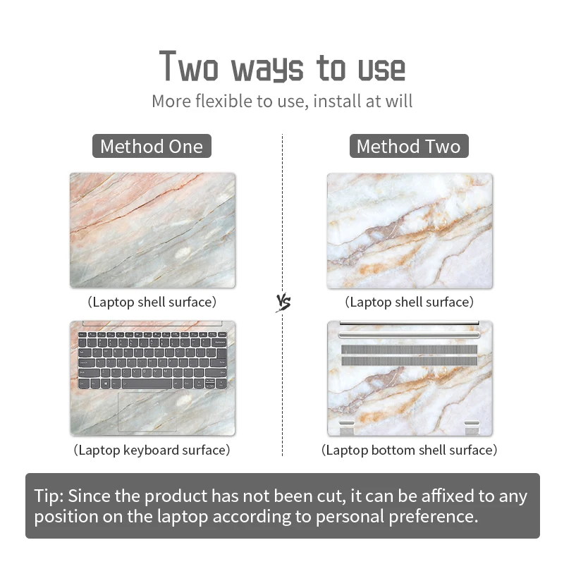 DIY Laptop Skins Stickers Notebook PVC Skin 13.3" 14" 15.6" 17.3" Vinyl Stickers for Macbook/Lenovo/Asus/HP/Dell