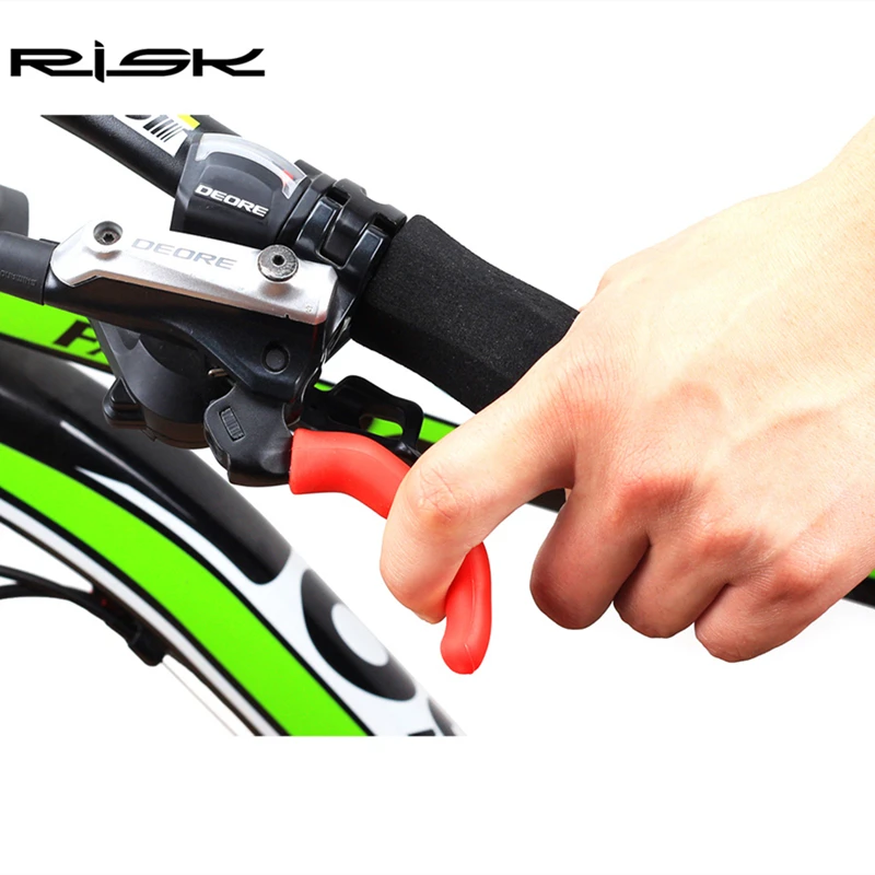 RISK 1 пара, универсальная силиконовая гелевая Тормозная ручка, рычаг, крышка для горной дороги, велосипеда, защита для велосипеда, защитный рукав, противоскользящий