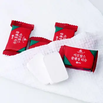 

5 Pcs/bag Disposable Pure Cotton Compressed Portable Travel Washcloth Tissues Face Towel Wipe Napkin Water Wet Moistened K9X1