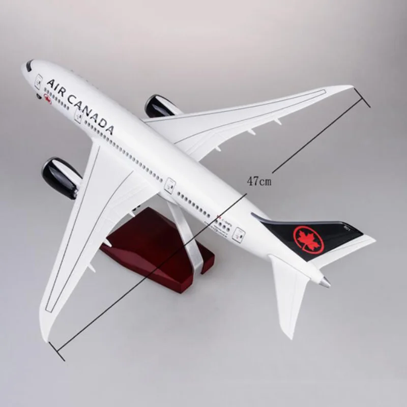 47 см 1/130 масштаб самолет 787 B787 Dreamliner Канада авиакомпаний Модель W светильник &