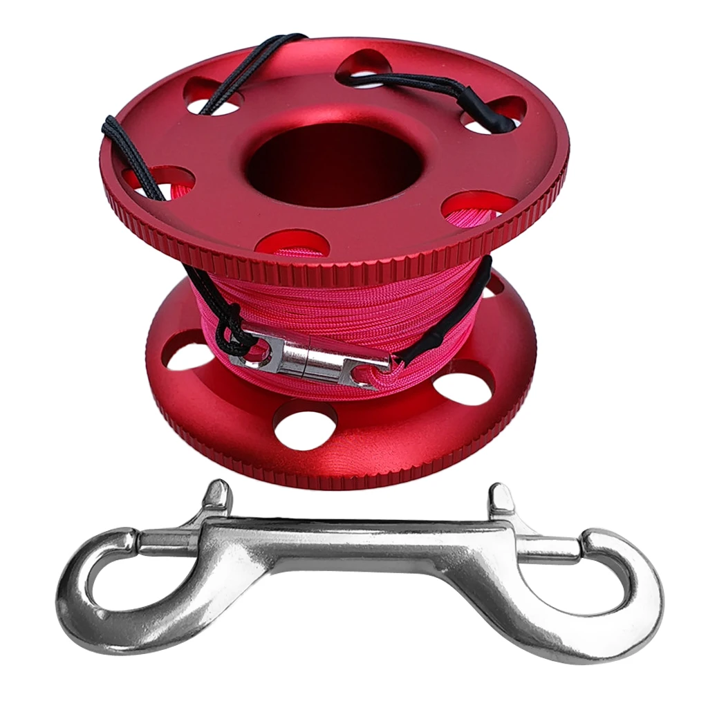 Lightweight Scuba Diving Finger Spool Reel and Replacement 50m/164ft 100ft 30m /20m/66ft Strong Strength Line