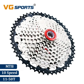 

VG Sports Mountain Bike MTB 10 Speed Cassette 10 Velocidade 50T Bicycle Parts Cassete Freewheel Sprocket Cdg Xg Ultralight 578g