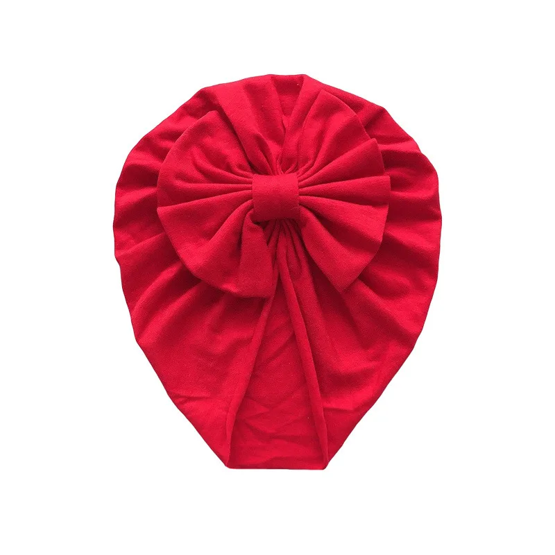 bows red Милая Детская вязаная шапочка, шапка для новорожденной девочки, шапка для детей с бантиками, шапочка для маленьких девочек, реквизит для фотосессии, аксессуары для волос - Цвет: bows red