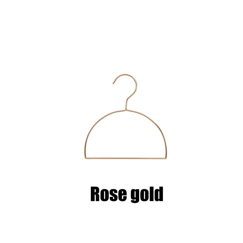 Скандинавский стиль Роза золотистые железные полукруглой формы вешалки настенный стеллаж для хранения с крючком Домашний Органайзер приспособление для украшения одежда галстук полотенце - Цвет: Rose gold