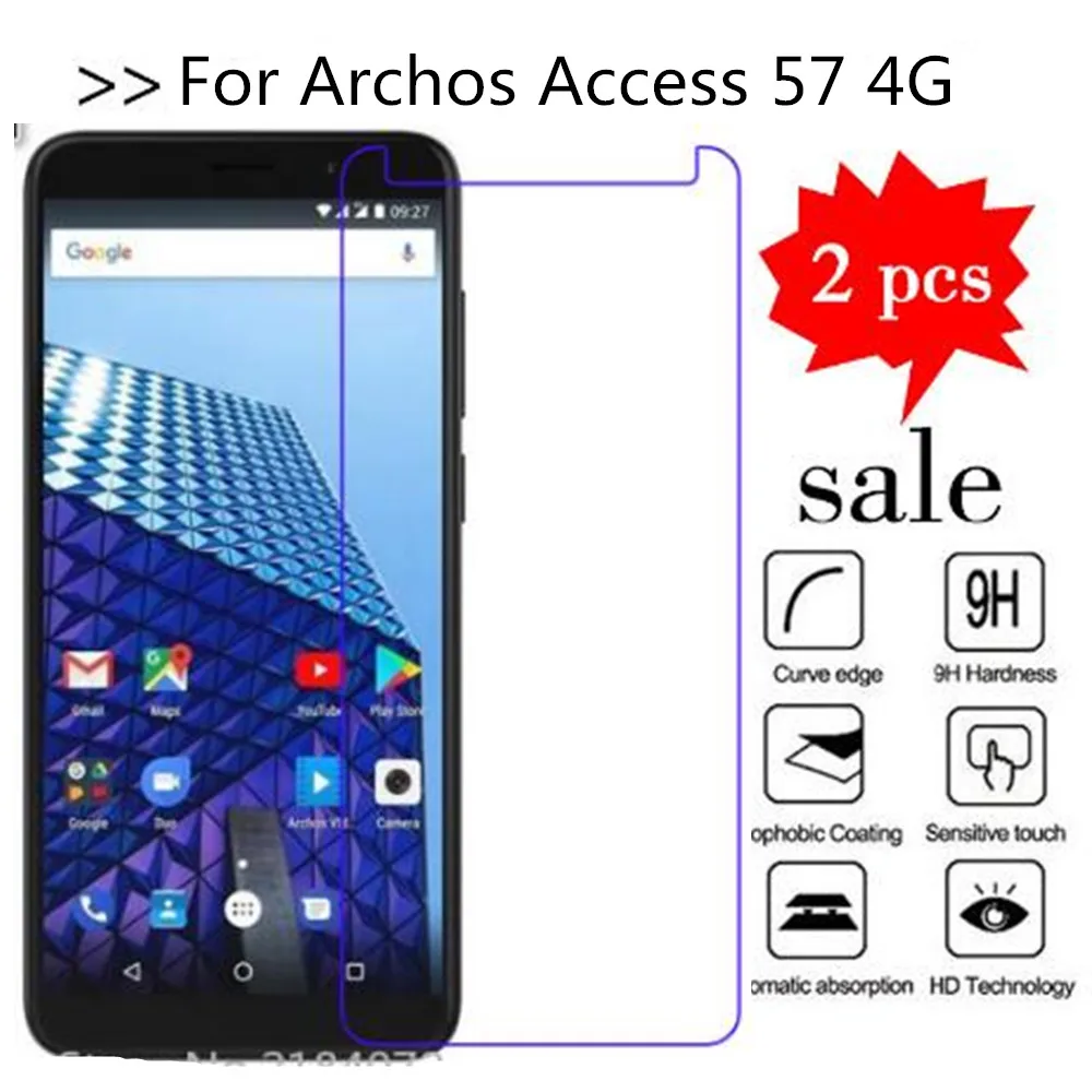 Закаленное стекло для Archos Access 57 4G защита экрана Премиум Защитная пленка чехол
