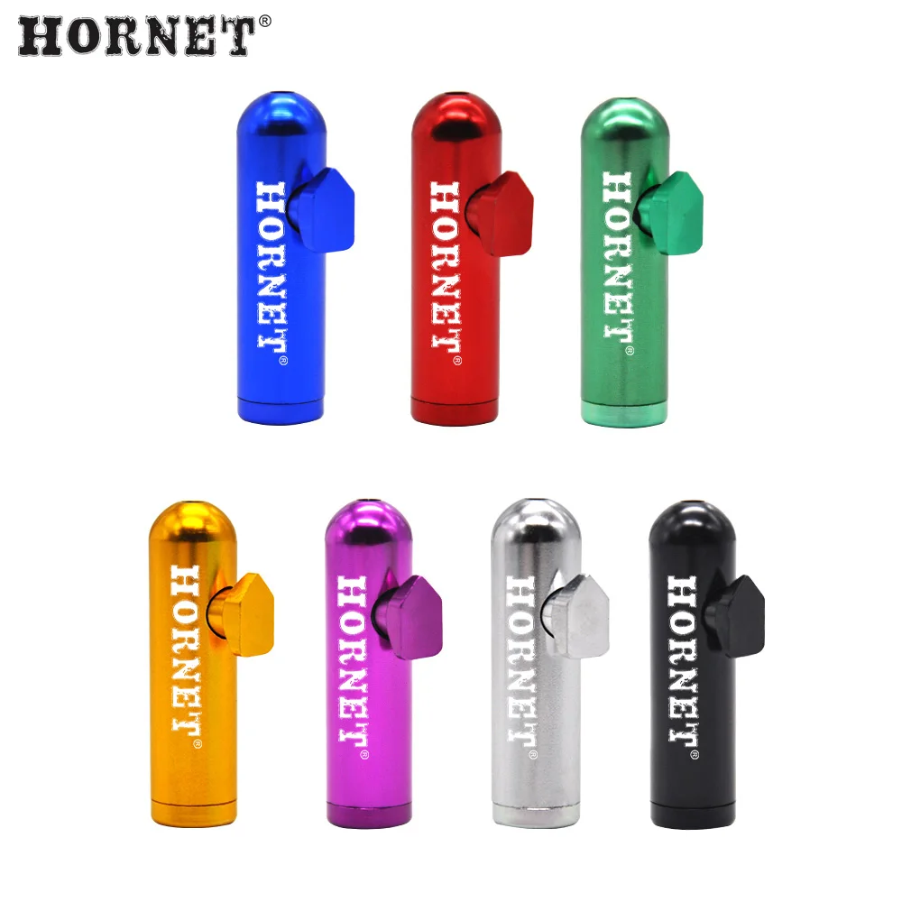 HORNET алюминиевый круглый наконечник для храпа Snuff Snorter порошок ракета диспенсер