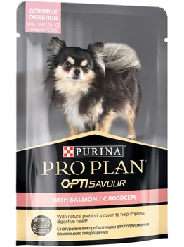 

Pro Plan Purina Pro Plan supplier digestion for adult dogs of small families with supplier digestion with salmon in sauce 100g