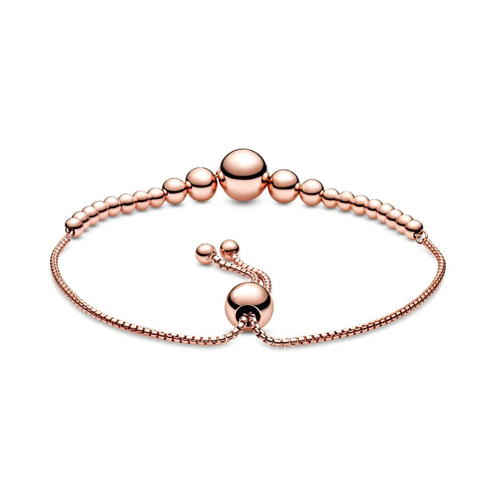 Seialoy New Adjustable Size Round Ball Beads Bracelets Fit Original Beaded Bracelet For Women Boy Girl Child Charm Bangle - Image 6