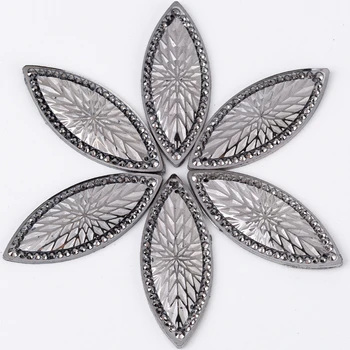 

Horse Eye Resin Rhinestones 20*50mm Taidian New Hot Earring Jewelry Native Style Making Design Double-holes 50pcs/lot Diy