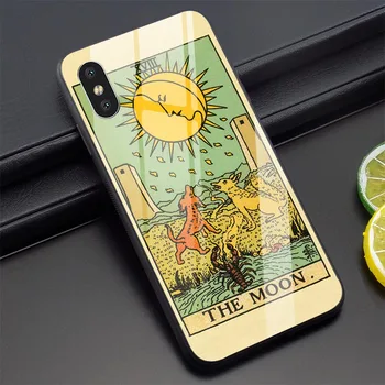 

Tarot Card Phone Cover for iPhone 5 Case 6 6S 7 8 Plus Xs Max XR X 11 Pro Tempered Glass