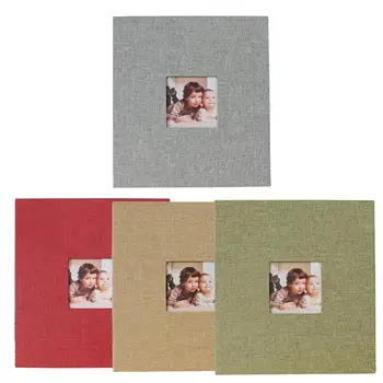 

Cloth Paper DIY Baby Album Retro Innovative Gift Film Self-Adhesive Baby Album Parent-child Album 10IN Newborn Baby Gift