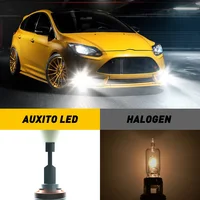 AUXITO 2Pcs Canbus H11 H8 LED Fog Light Bulbs H10 HB4 9006 HB3 9005 H16JP Yellow White LED Bulb Car Driving Lamp for Toyota Ford - Image 2