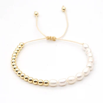 

Go2Boho Handmade Jewelry Seed Beads Bracelets Bohemian Real Pearl Summer Beach Perle Inoxidable Gold Plated Bracelet Women 2020