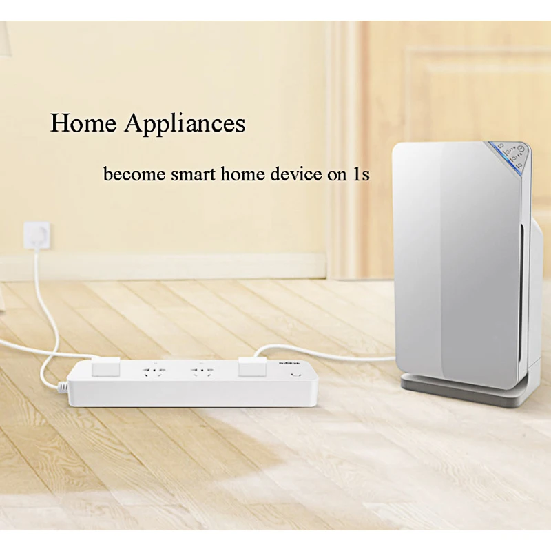 Блок питания Broadlink MP1 умный дом 3G/4G WiFi 4 розетки 250V 10A 2500W 1,5 M беспроводной телефон приложение пульт дистанционного управления блок питания