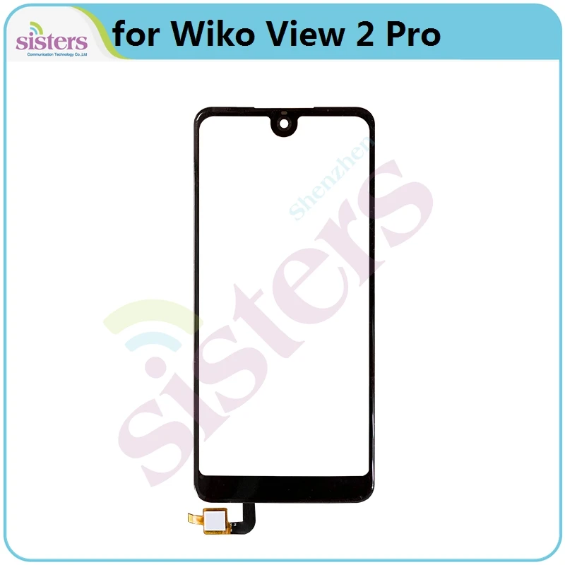 Black for View2 Pro Сенсорное стекло для Wiko View Prime View 2 View 2 Pro, сенсорный экран, дигитайзер, сенсорная панель с объективом, запчасти для телефонов - Цвет: Black for View2 Pro