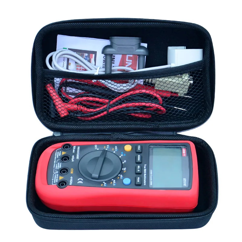 Multimeter Case Package Bag Pockets Packs Box Organizer Multitester Meter Tester Waterproof Instrument Tools Bag Case 20*12*7*cm images - 6